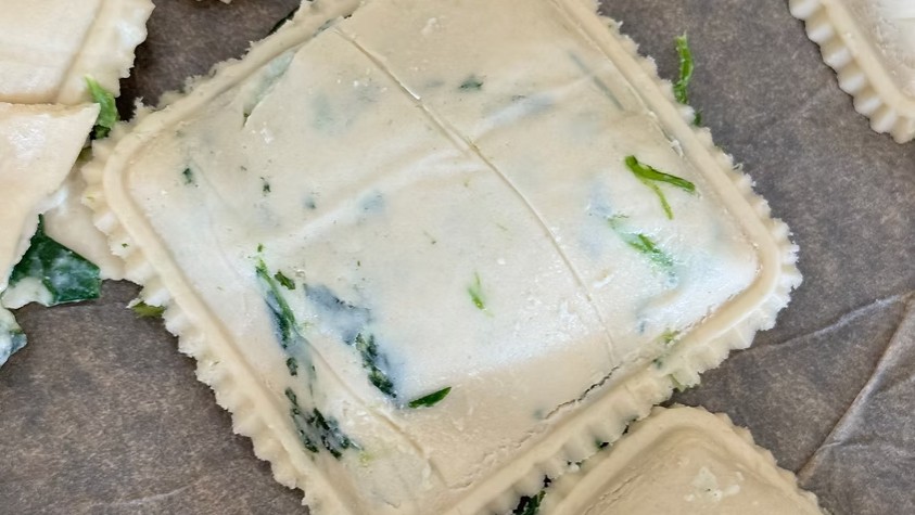 Square Spinach Ravioli