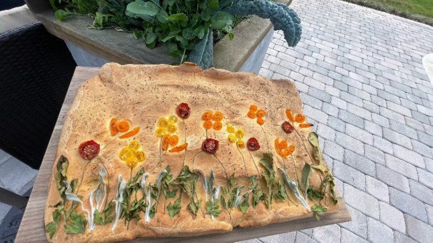 Garden Focaccia In my Garden