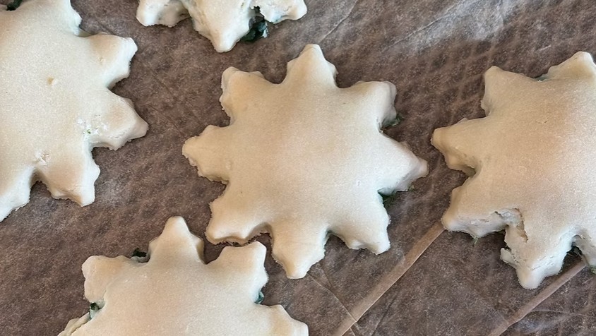 Flower Shaped Spinach Ravioli